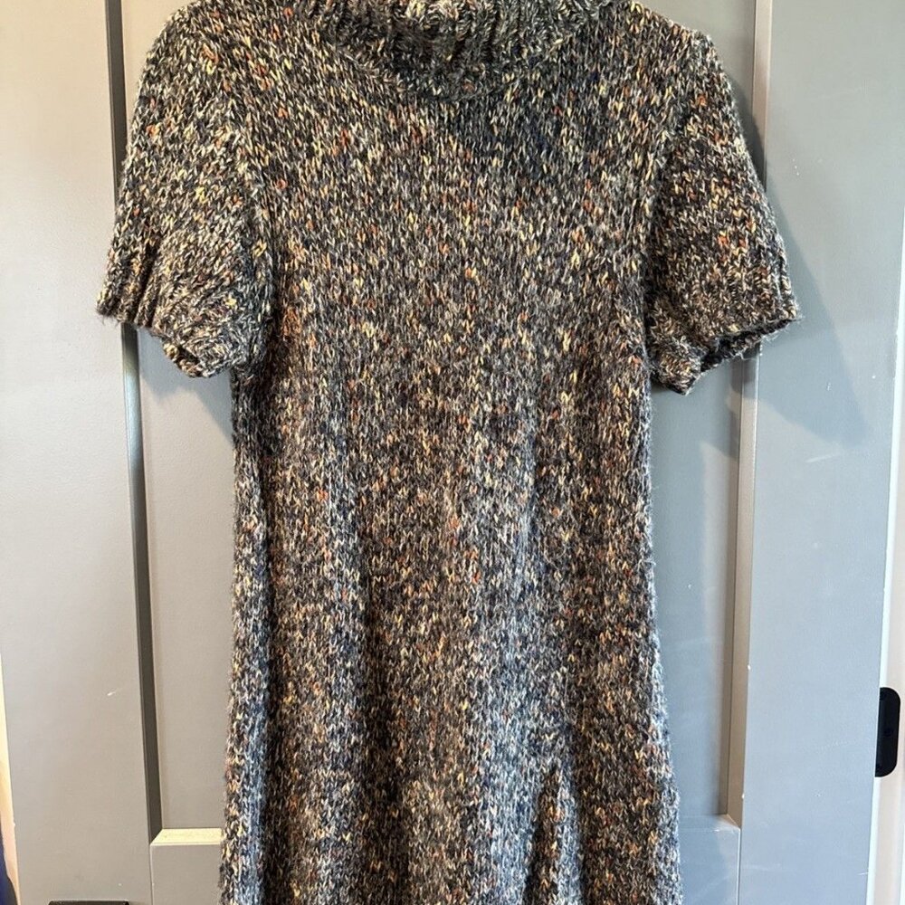 Ruff Hewn Turtleneck Cotton Blend Knit Sweater Dress Size Medium